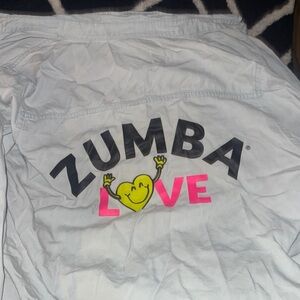 Zumba Fitness light blue button down size medium